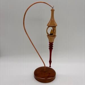 Handmade wooden hanging lantern (does not light up) copper and wood